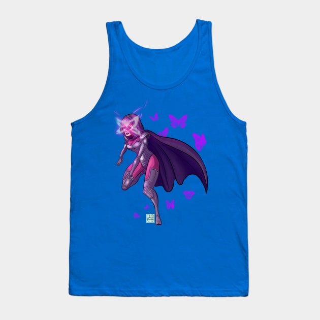 Armored Psylocke Butterflies Tank Top by sergetowers80